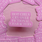 Jollie Ollie Designs Pink Hot Girls Cry Sticker