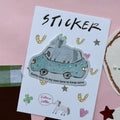 Victoria Catten Pony Car Sticker