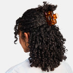 Flower Claw in Honey Check