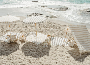 THE BEACH BLANKET | BLACK TWO STRIPE