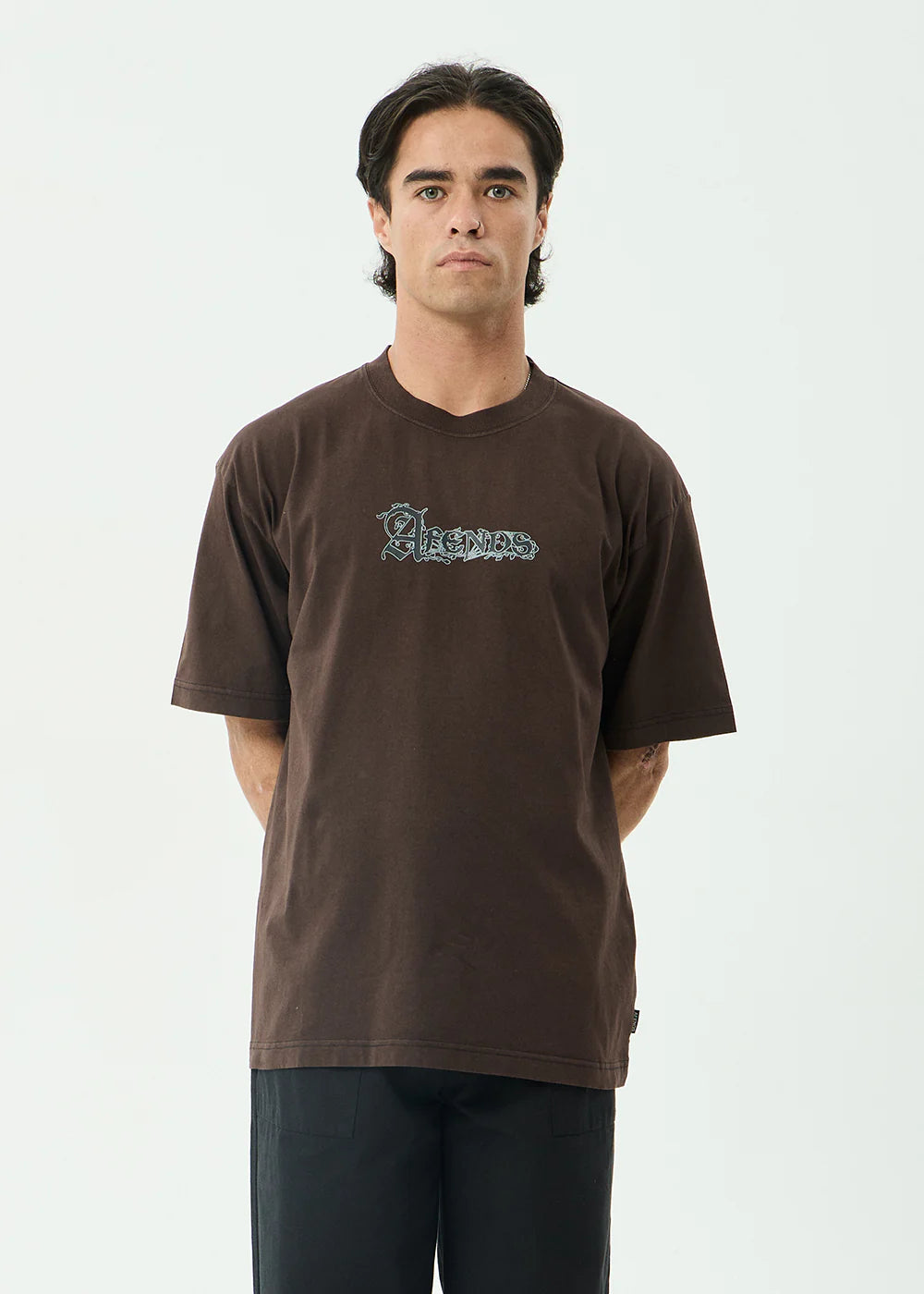 LABYRINTH BOXY TEE | WASHED COFFEE