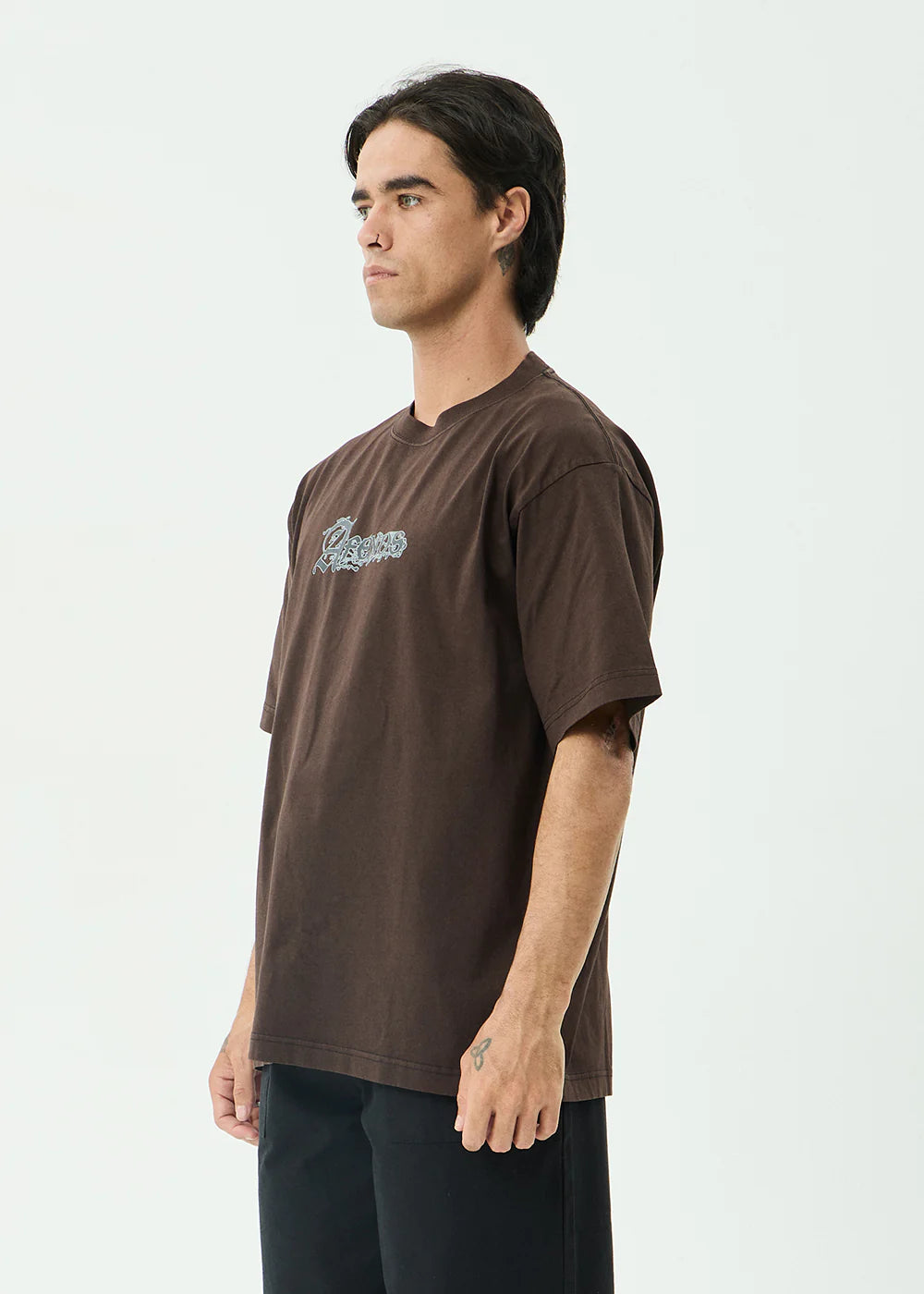 LABYRINTH BOXY TEE | WASHED COFFEE