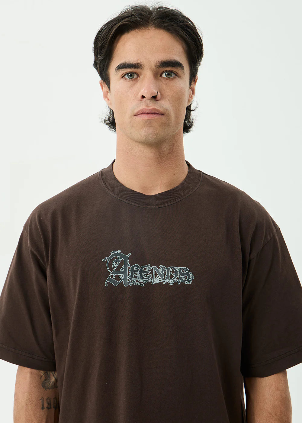 LABYRINTH BOXY TEE | WASHED COFFEE
