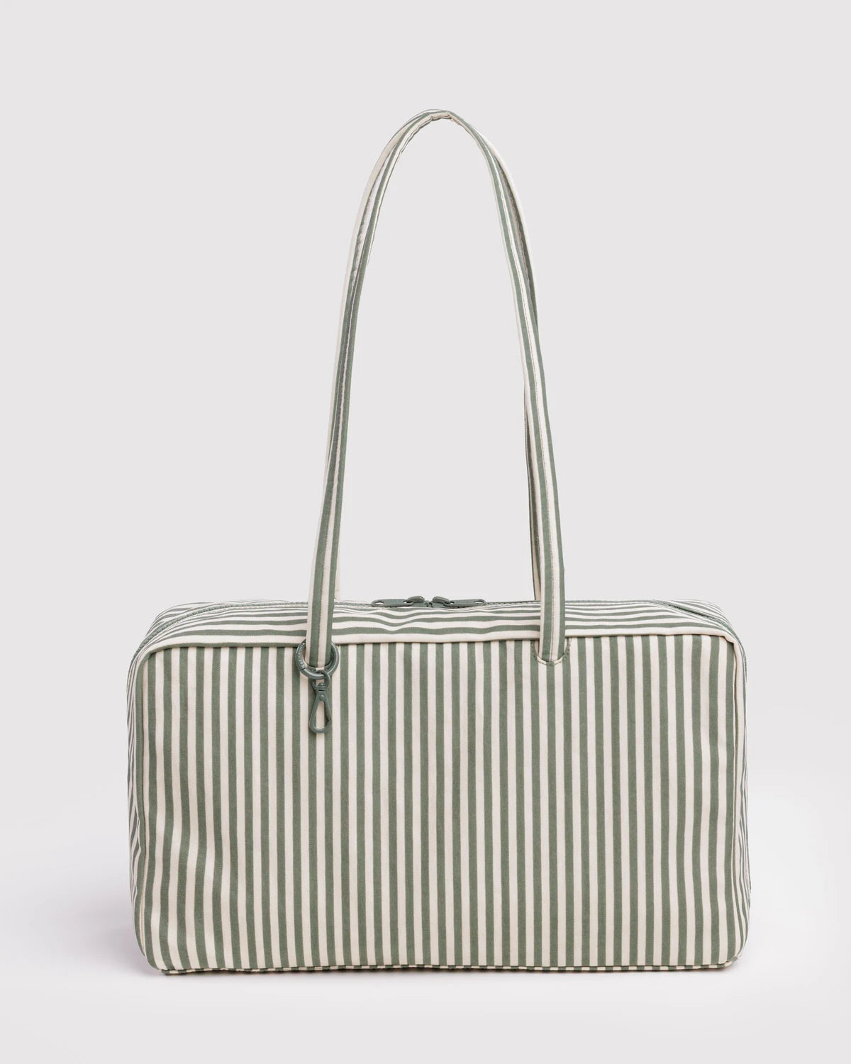 BAGGU MEDIUM NYLON BOWLER BAG | SAGE STRIPE