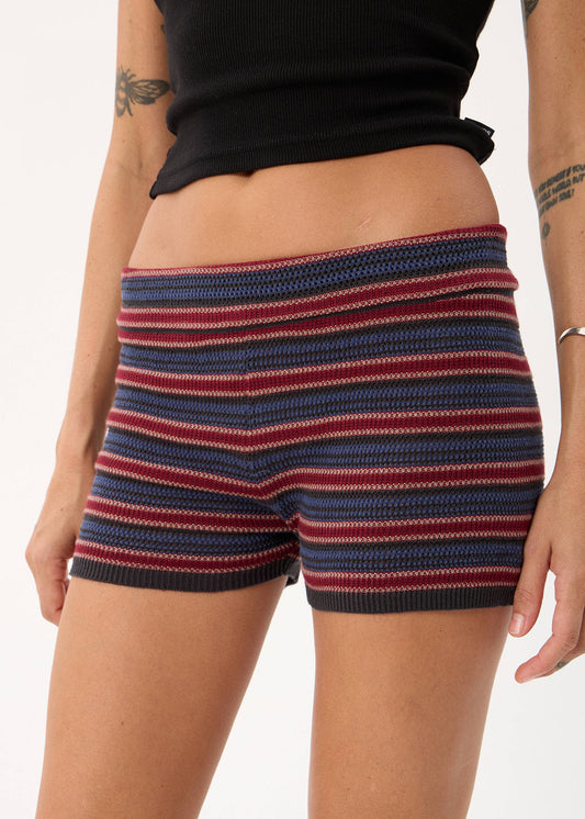 Afends Pippa Knit Short Club Stripe 2