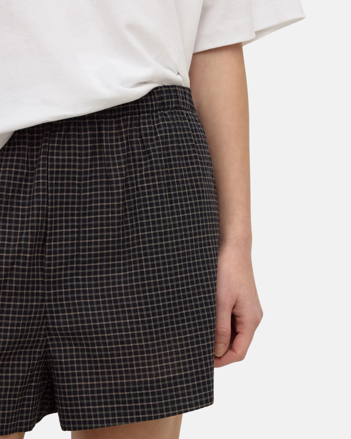 Assembly Label Iris Check Short True Navy Check