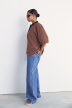 POLO T-SHIRT | BROWN