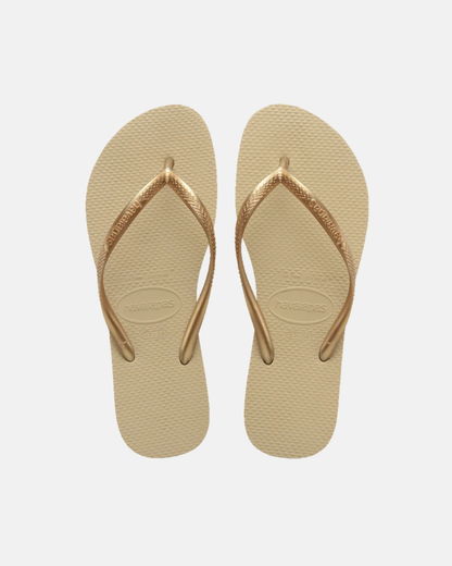 Havaianas Slim Thongs Sand Grey Light Golden