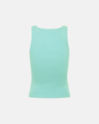 Olga Joan Key-Hole Knit Tank Seafoam