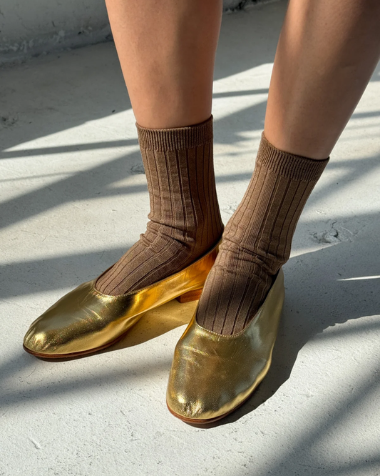 Le Bon Shoppe Her Sock Dark Tan