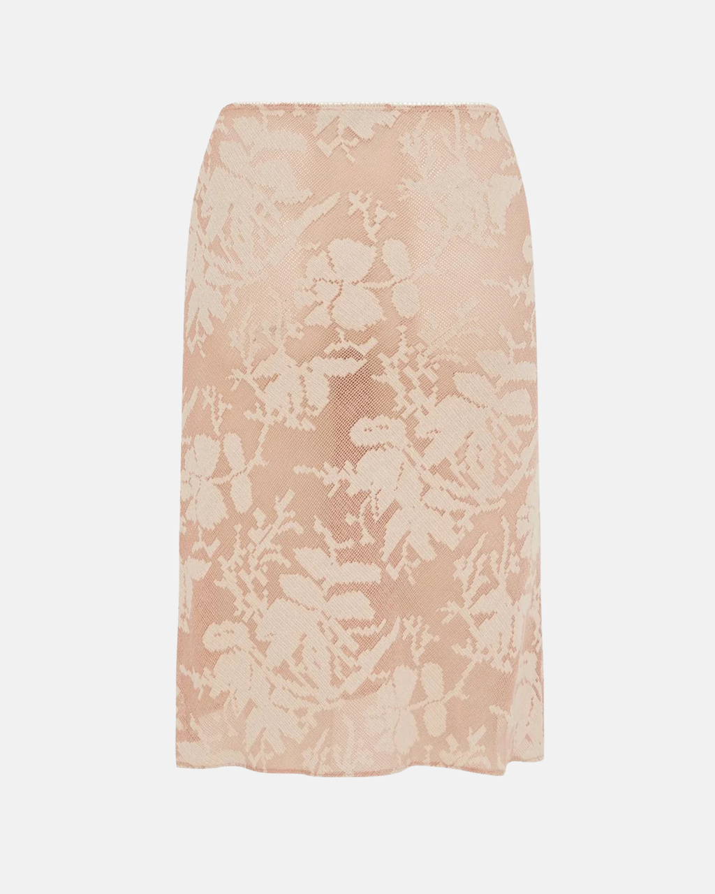 Olga Joan Bias Knee Skirt Petalo Lace