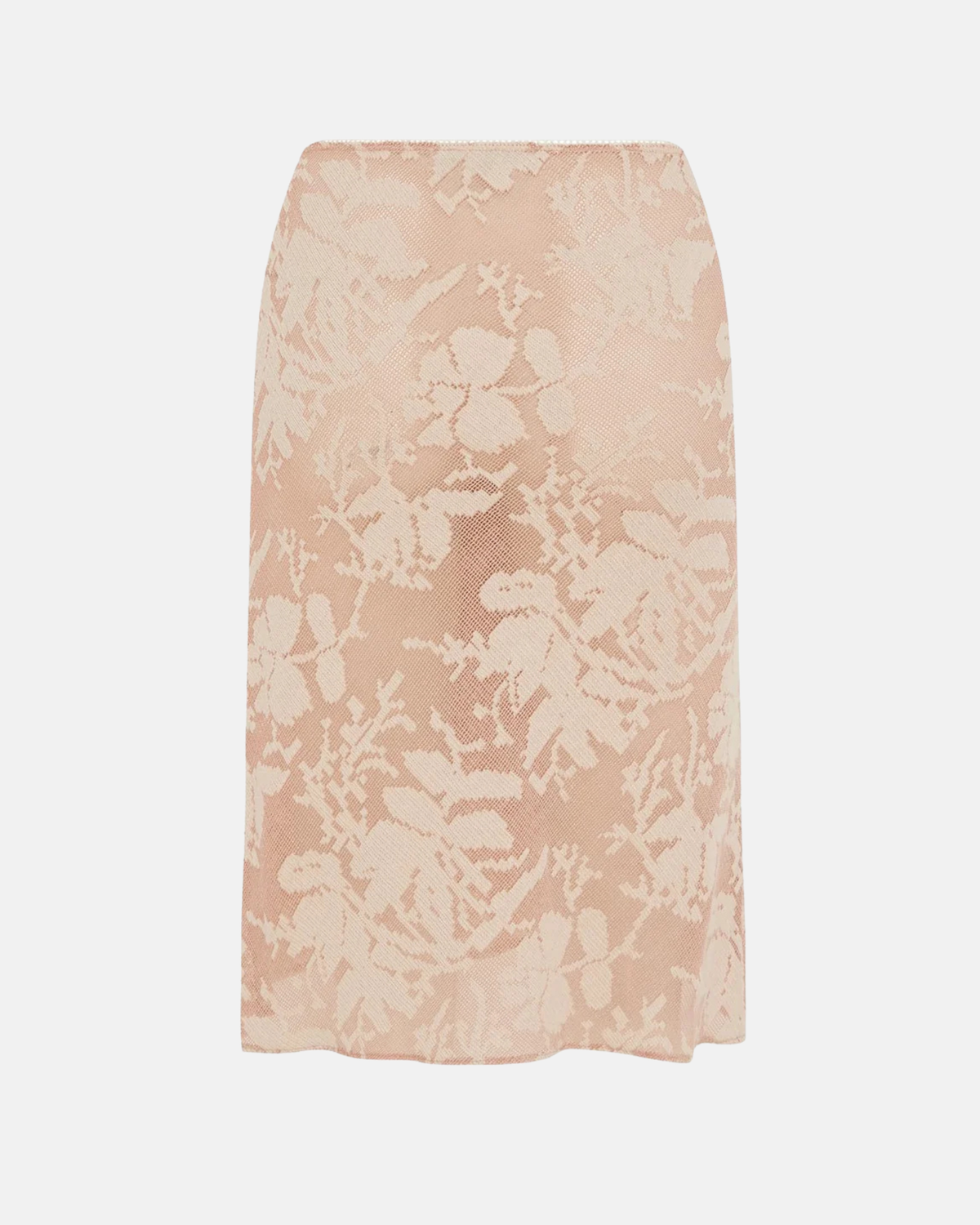 Olga Joan Bias Knee Skirt Petalo Lace