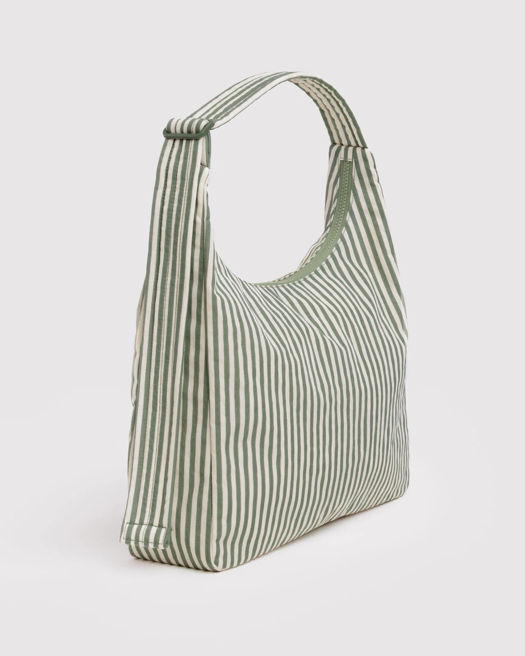 BAGGU NYLON SHOULDER BAG | SAGE STRIPE