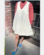 Le Bon Shoppe Mable dress White Denim