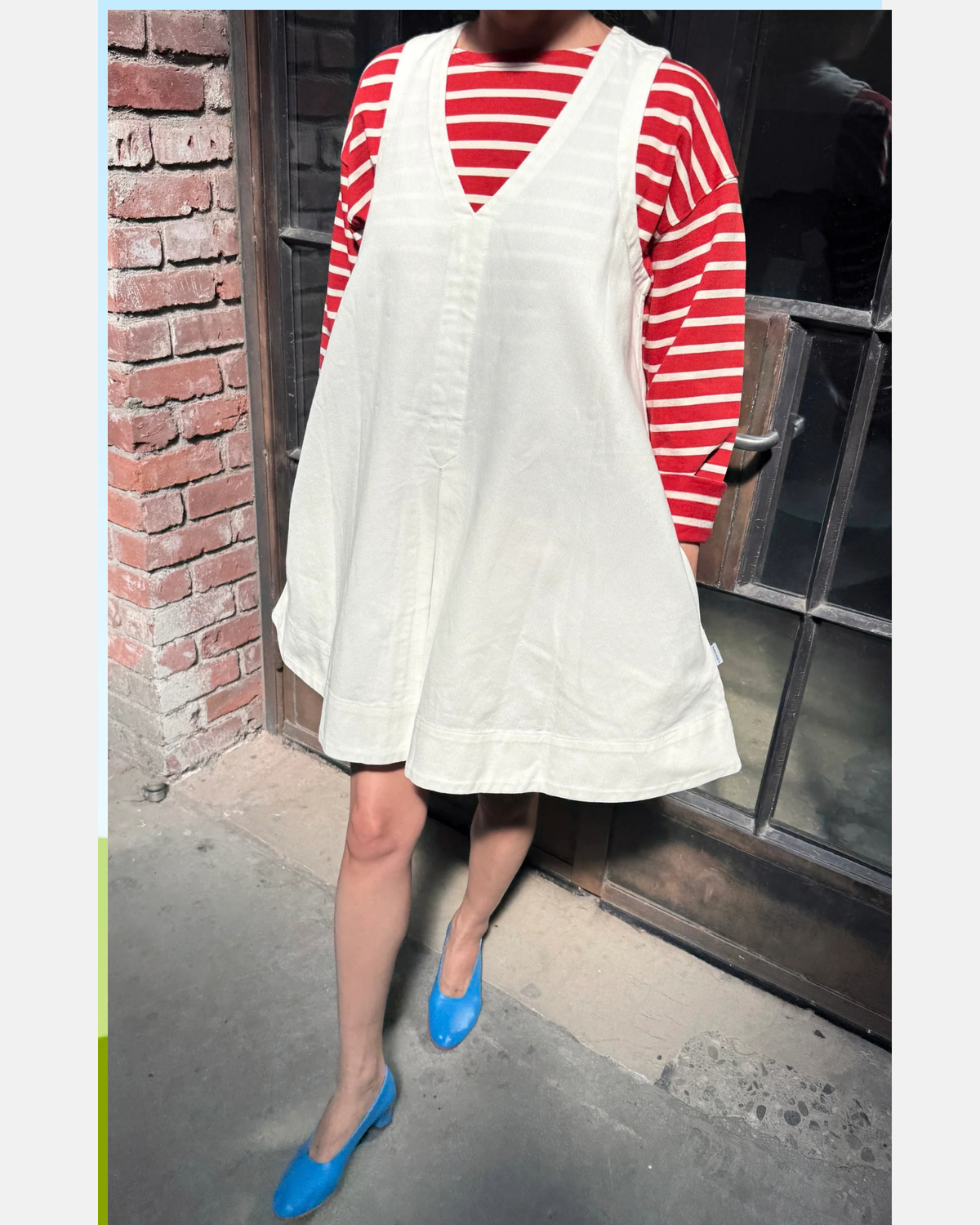 Le Bon Shoppe Mable dress White Denim