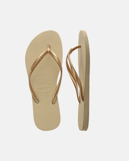 Havaianas Slim Thongs Sand Grey Light Golden