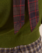Damson Madder Tie Detail Scrunchie Sirius Check