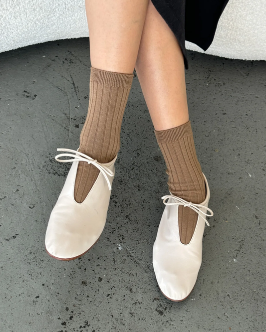 Le Bon Shoppe Her Sock Dark Tan