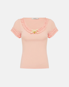 Olga Joan Ruffle Top Petalo