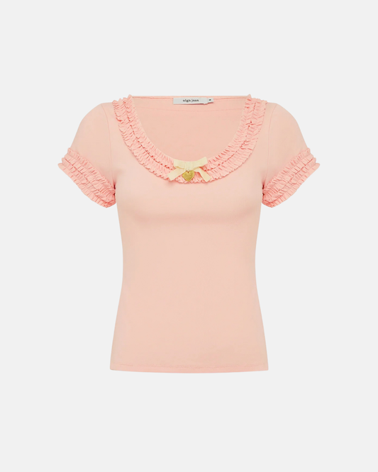 Olga Joan Ruffle Top Petalo