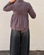 Damson Madder Indie Double Layer Shirt With Cami Merlot Stripe