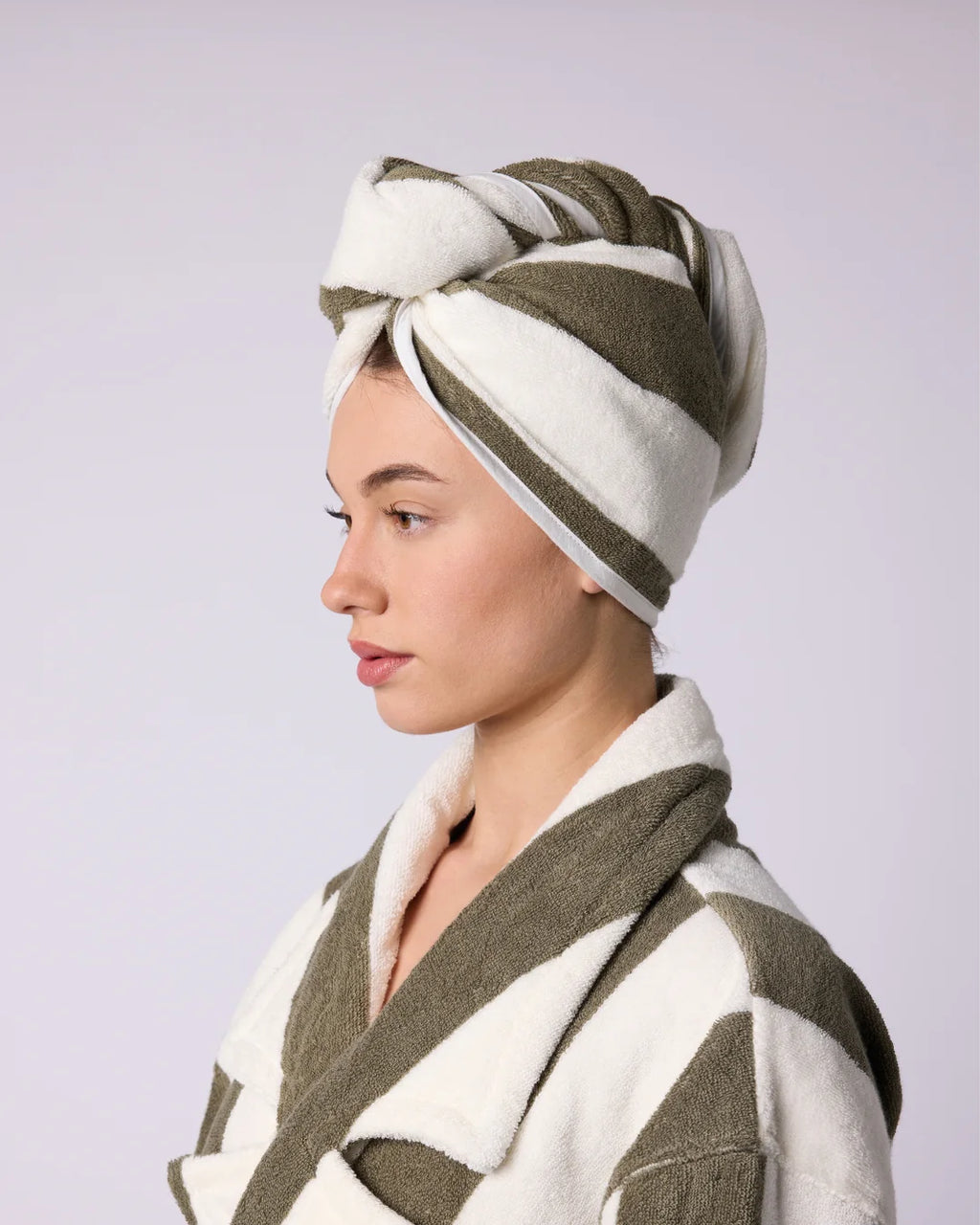 HOMMEY HAIR WRAP | MATCHA STRIPE