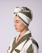 HOMMEY HAIR WRAP | MATCHA STRIPE