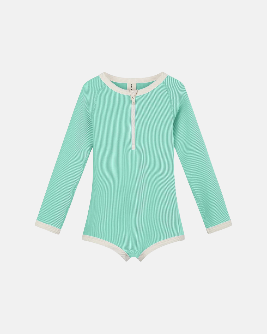 Zulu & Zephyr Mini Stripe Rashie Onesie Aqua