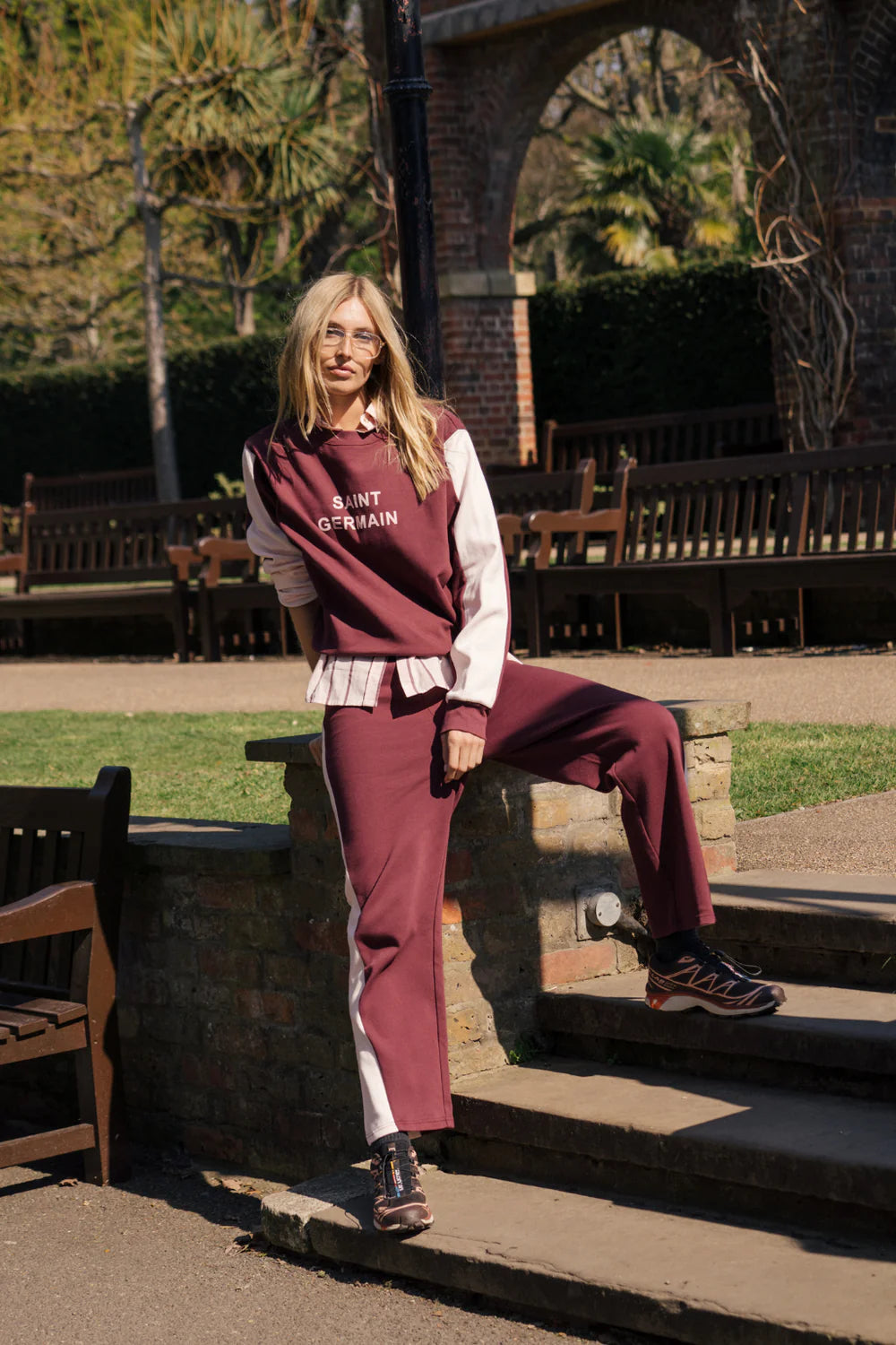 SAINT GERMAIN KNIT PANT | WINE RED