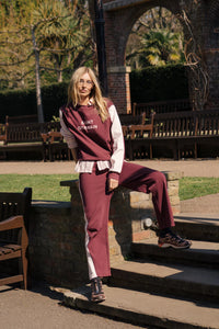 SAINT GERMAIN KNIT PANT | WINE RED