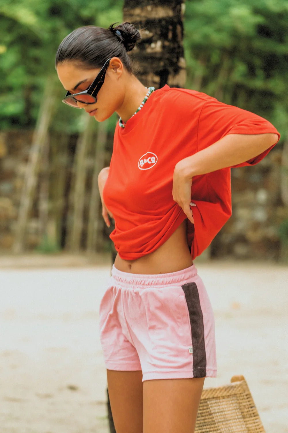 CHILLIN OVERSIZED TEE | POPPY RED