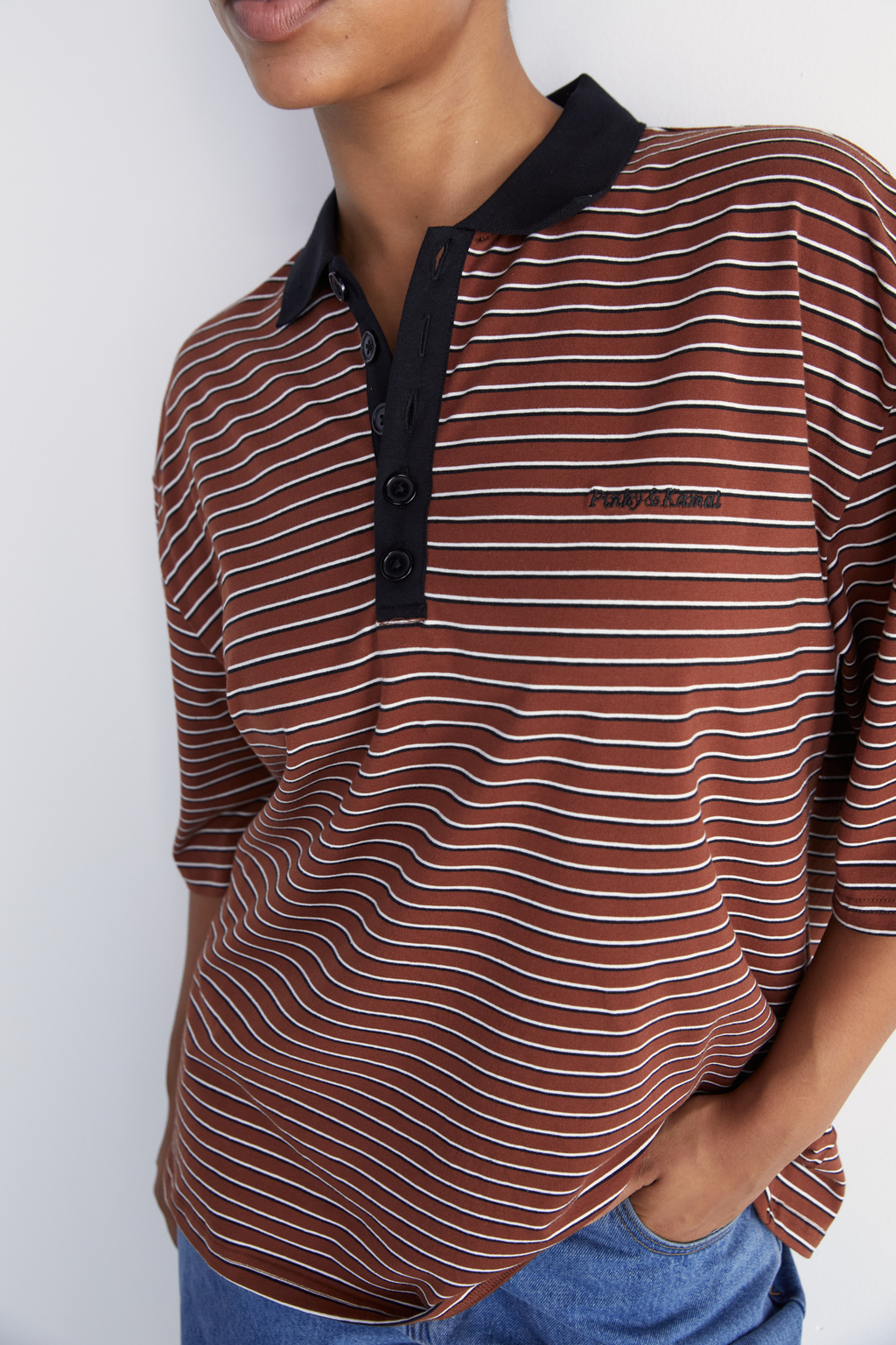 POLO T-SHIRT | BROWN