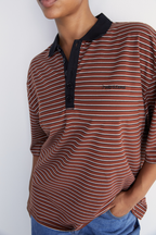POLO T-SHIRT | BROWN