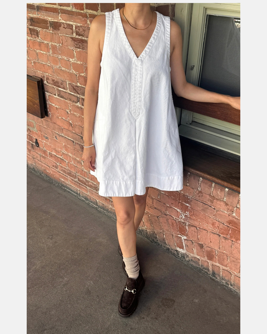Le Bon Shoppe Mable dress White Denim