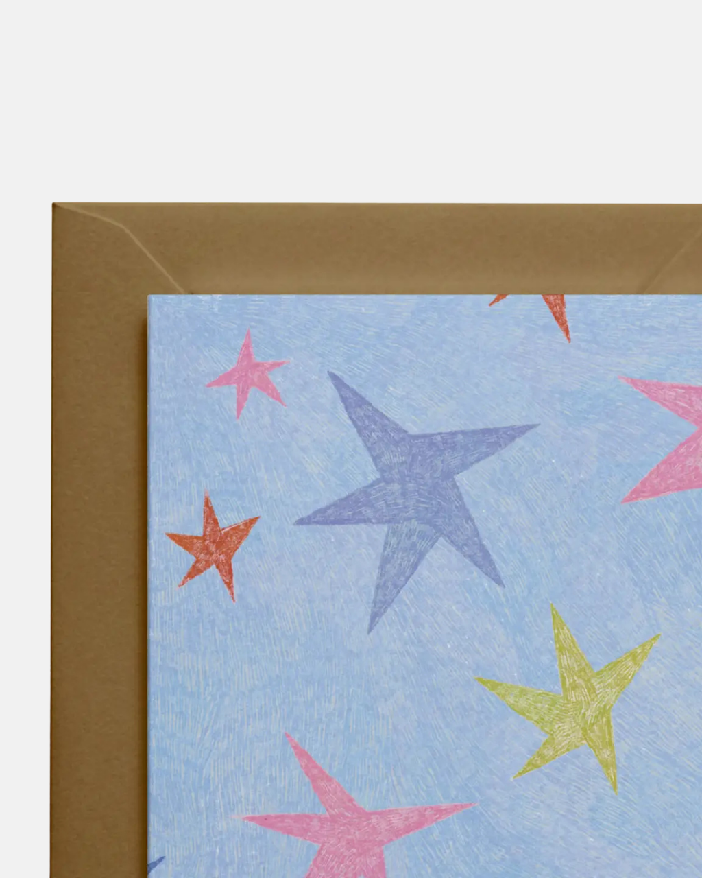 Molly Stredwick A6 Greeting Card Illustrated Stars Blank Greeting Card