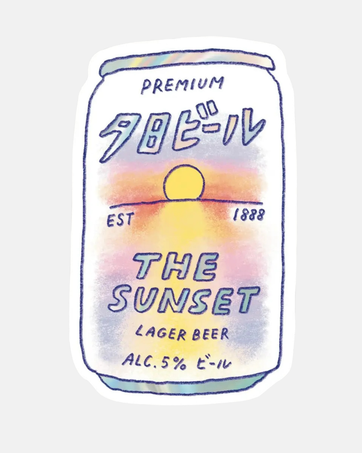 Foonie The Sunset Beer Sticker