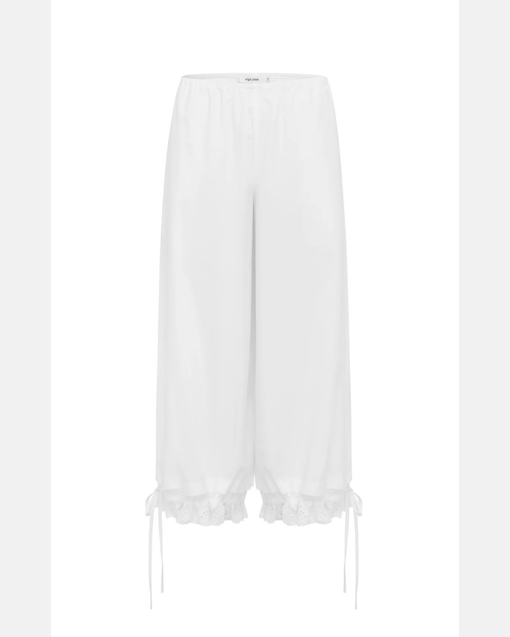 Olga Joan Lace Edge Pantaloons Bianca