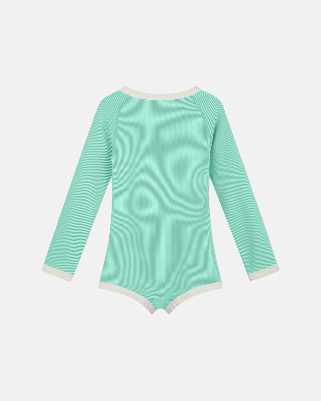 Zulu & Zephyr Mini Stripe Rashie Onesie Aqua