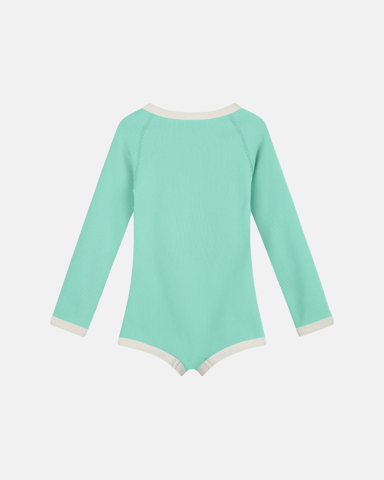 Zulu & Zephyr Mini Stripe Rashie Onesie Aqua
