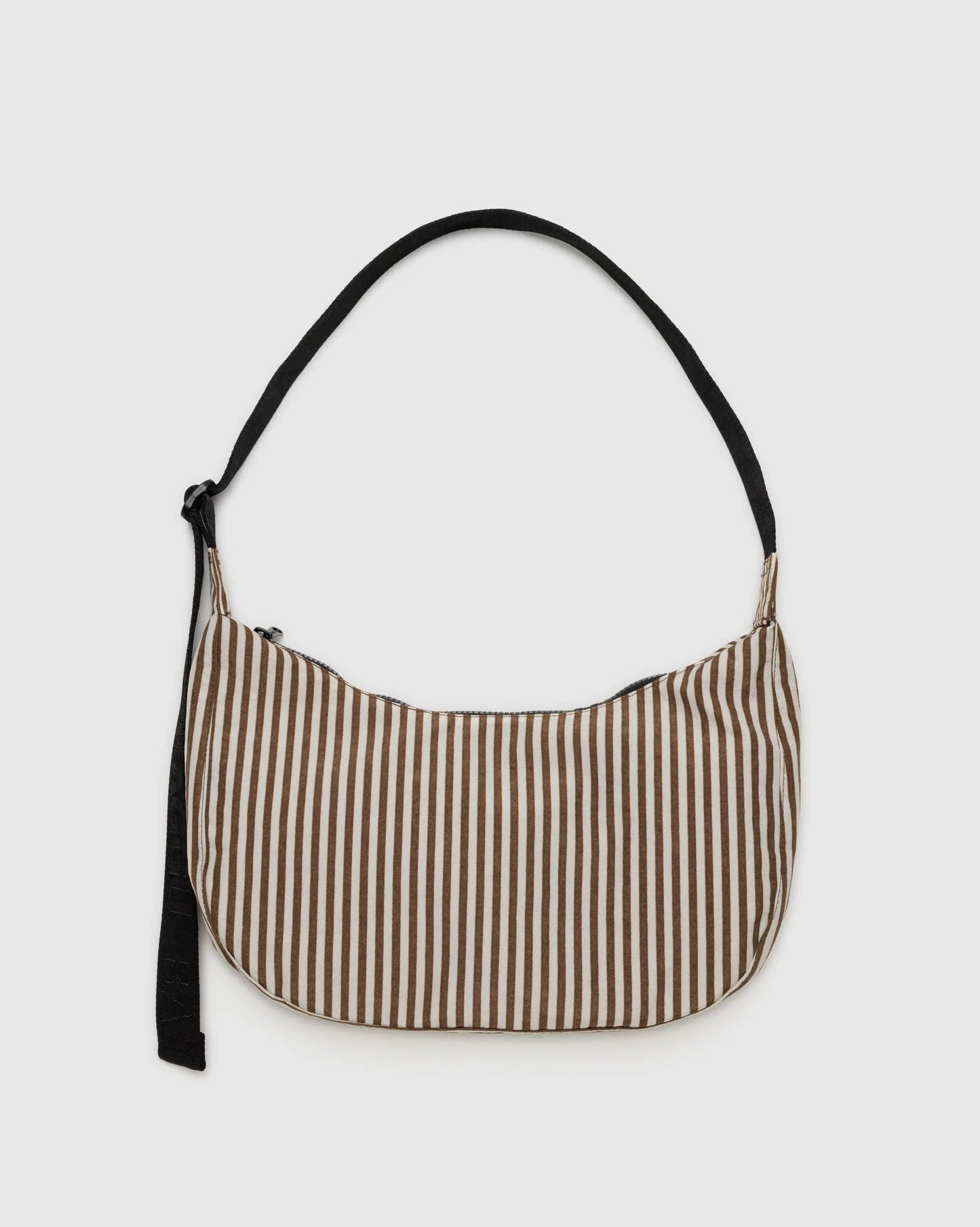 MEDIUM NYLON CRESCENT BAG | BROWN STRIPE