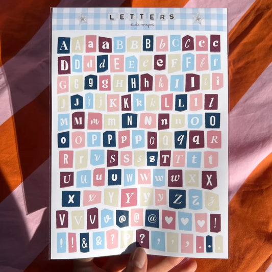 Studio Magari Cozy Alphabet Sticker Sheet