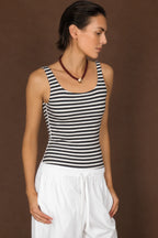 Zulu & Zephyr 2 Inch Bodysuit Black Stripe