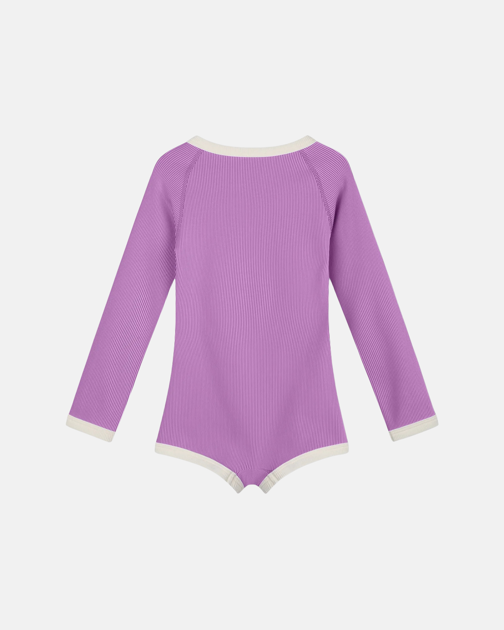 Zulu & Zephyr Mini Stripe Rashie Onesie Lilac