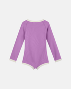 Zulu & Zephyr Mini Stripe Rashie Onesie Lilac