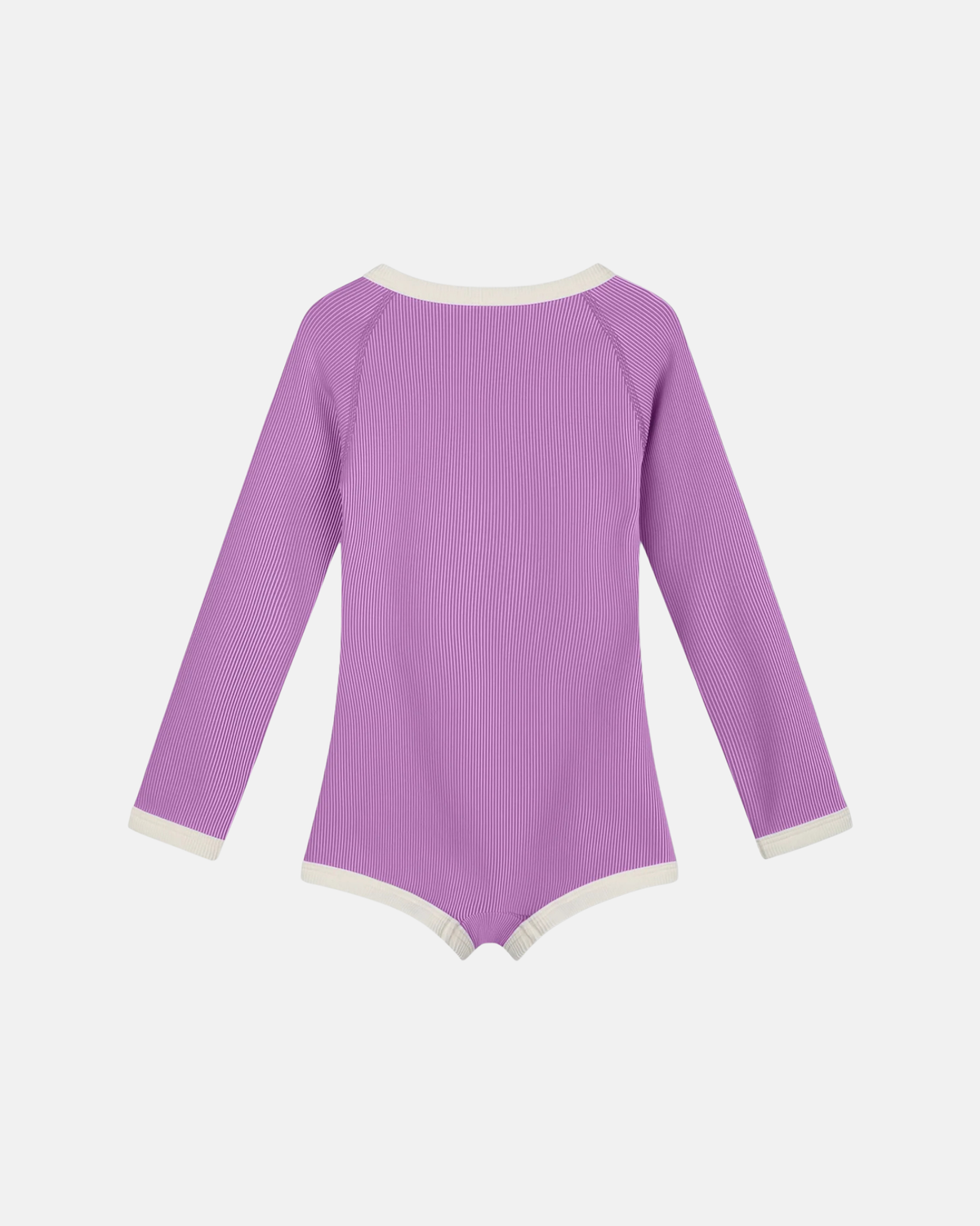 Zulu & Zephyr Mini Stripe Rashie Onesie Lilac