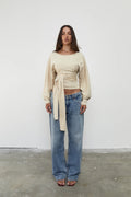 WAIST WRAP LONG SLEEVE | BONE