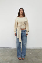 WAIST WRAP LONG SLEEVE | BONE