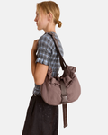 Damson Madder Atticus Buckle Bag Grey
