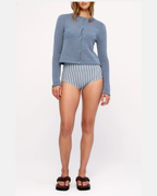 Zulu & Zephyr Blue Pin Stripe Cheeky Boy Short