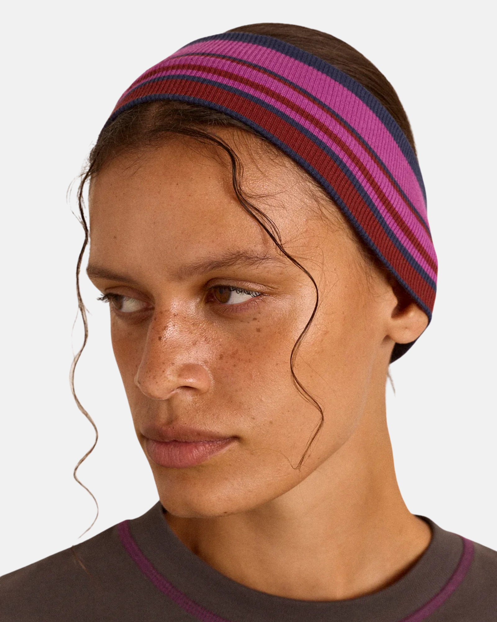 Damson Madder Stripe Headband Viola Stripe